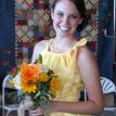 bridesmaid with bouquet