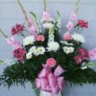 Fresh cut funeral basket